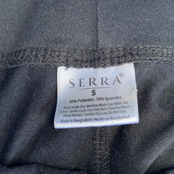 Plain Black Nylon Leggings - Picture 2 of 5